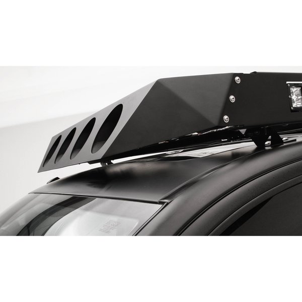 Fab Fours 4 LIGHT ROOF RACK FACE PLATE MATTE BLACK RR14-1